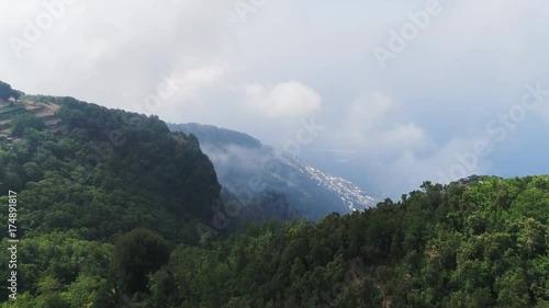 Wallpaper Mural The mountainous terrain of the Amalfi coast in Italy. Torontodigital.ca
