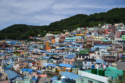 A colorful village in Busan, Korea. Pic was taken in August 2017 © leodaphne