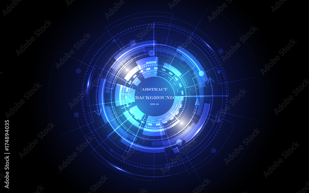 Abstract technology background Hi-tech communication concept futuristic digital innovation background vector illustration Abstract technology background Hi-tech communication concept futuristic digital innovation background vector illustration