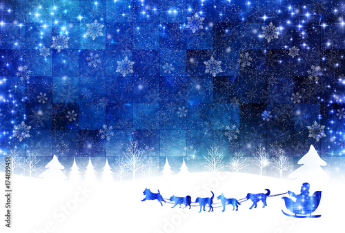 戌　年賀状　クリスマス　背景
