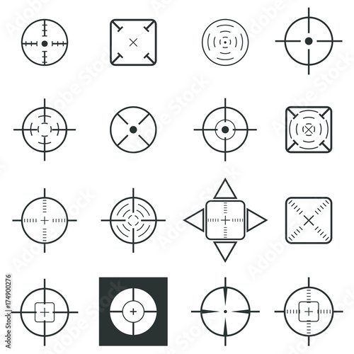 crosshair icon set