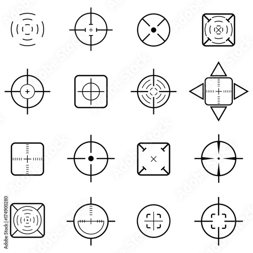 crosshair icon set