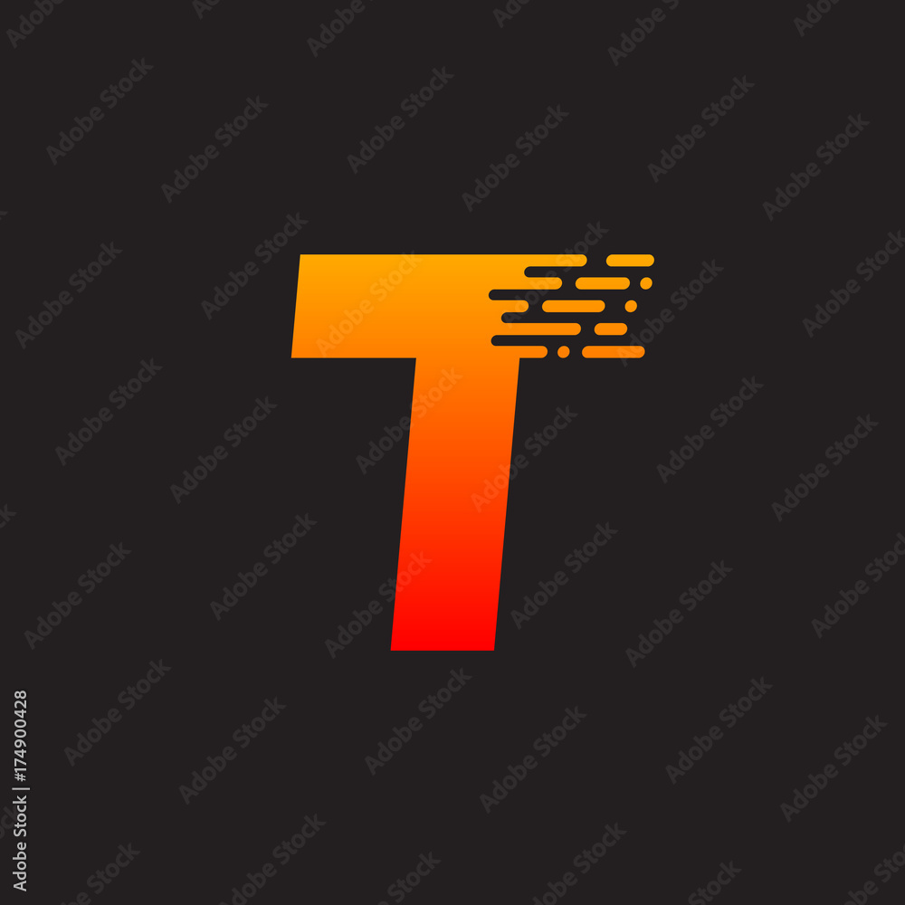 Letter T with Fast logo, Speed, Moving and Quick, Digital and Technology for your Corporate identity Letter T with Fast logo, Speed, Moving and Quick, Digital and Technology for your Corporate identity