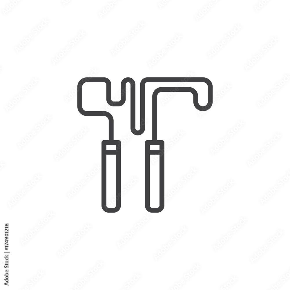 Skipping rope line icon, outline vector sign, linear style pictogram isolated on white. Symbol, logo illustration. Editable stroke Skipping rope line icon, outline vector sign, linear style pictogram isolated on white. Symbol, logo illustration. Editable stroke
