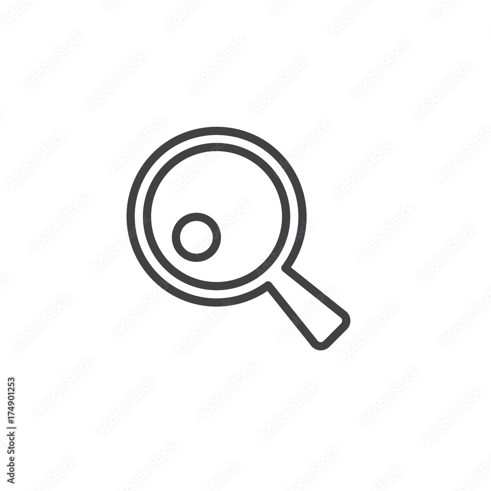Ping pong line icon, outline vector sign, linear style pictogram isolated on white. Symbol, logo illustration. Editable stroke Ping pong line icon, outline vector sign, linear style pictogram isolated on white. Symbol, logo illustration. Editable stroke
