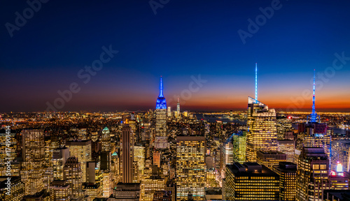 ニューヨーク・マンハッタンの夕景