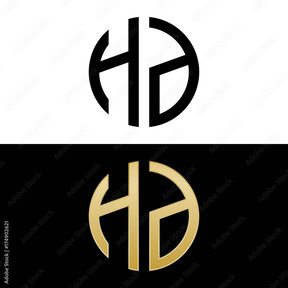 hd initial logo circle shape vector black and gold hd initial logo circle shape vector black and gold