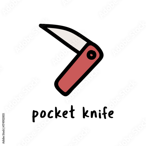 Illustration drawing style of camping icons collection