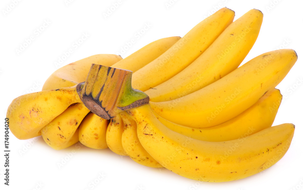 bananas isolated on the white background bananas isolated on the white background