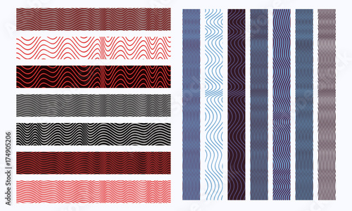 Design Elements - Horizontal Pattern Page Divider Line Set