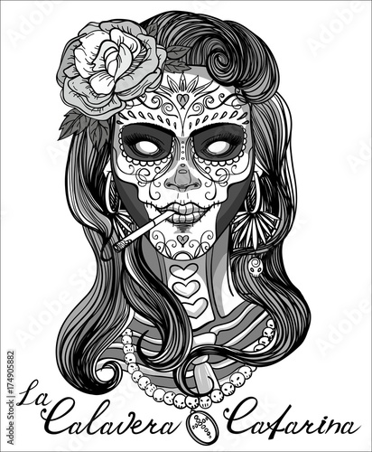 sugar skull woman