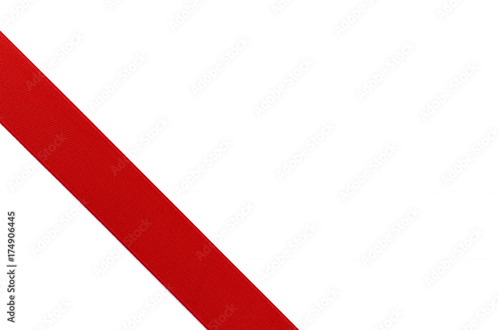 red ribbon template for gift isolated on white background red ribbon template for gift isolated on white background
