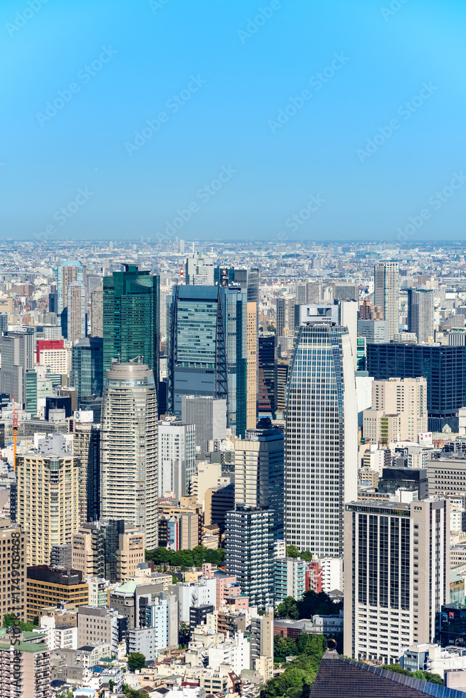 東京の都市風景　日中