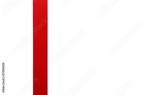 Free Download red ribbon template for gift isolated on white background - GFXLoad