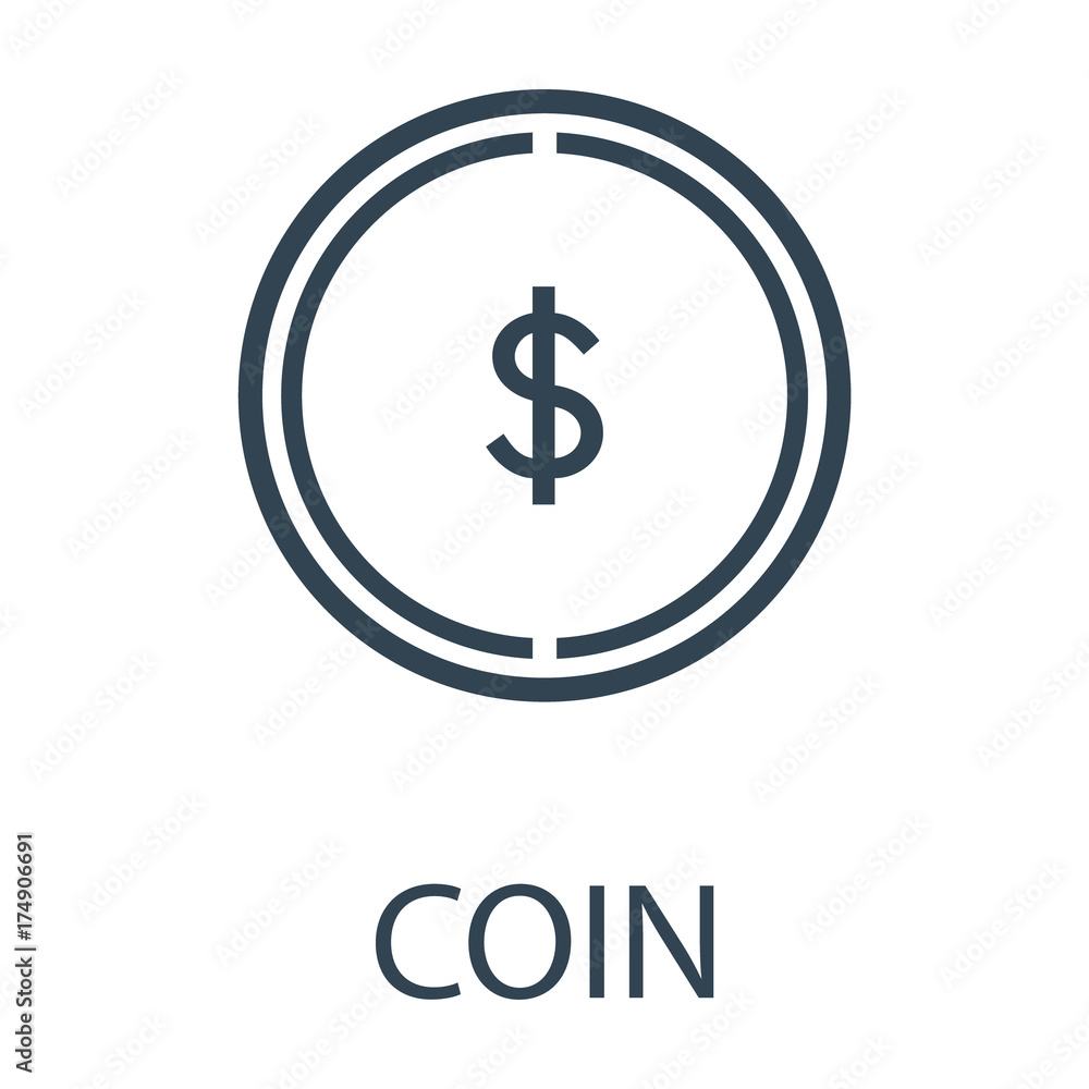 Dollar coin vector Dollar coin vector