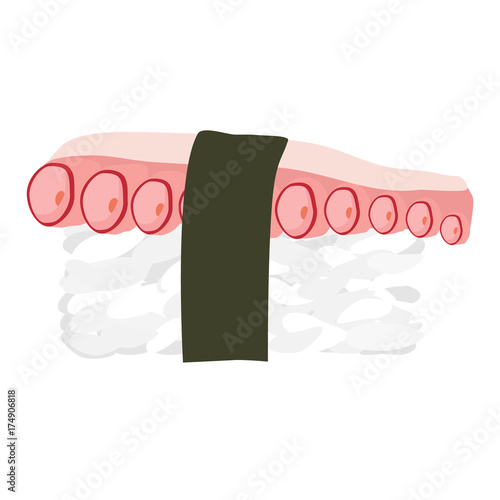 Sushi tako vector