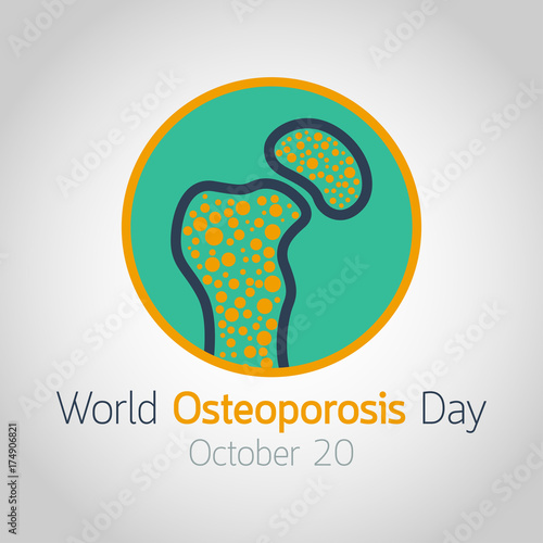 World Osteoporosis Day vector icon illustration