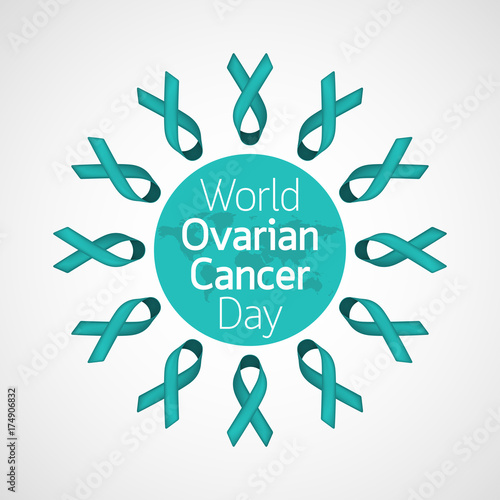 World Ovarian Cancer Day vector icon illustration