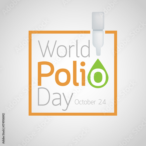 World Polio Day vector icon illustration
