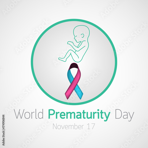 World Prematurity Day vector icon illustration © ilovecoffeedesign