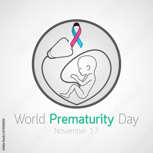 World Prematurity Day vector icon illustration