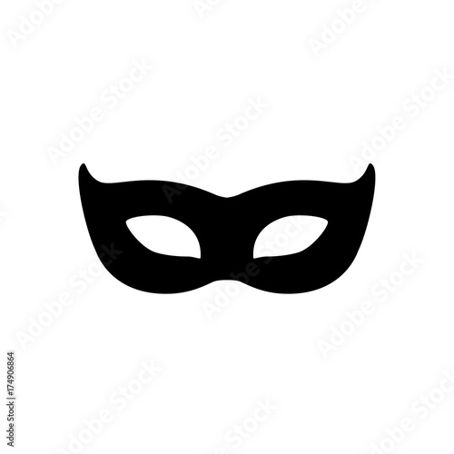 Mask silhouette vector
