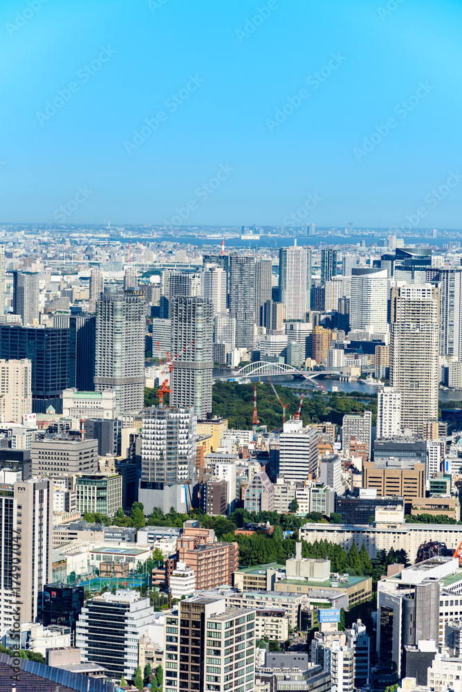 東京の都市風景　日中