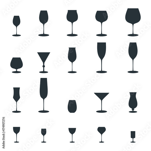 glass vine glass icon