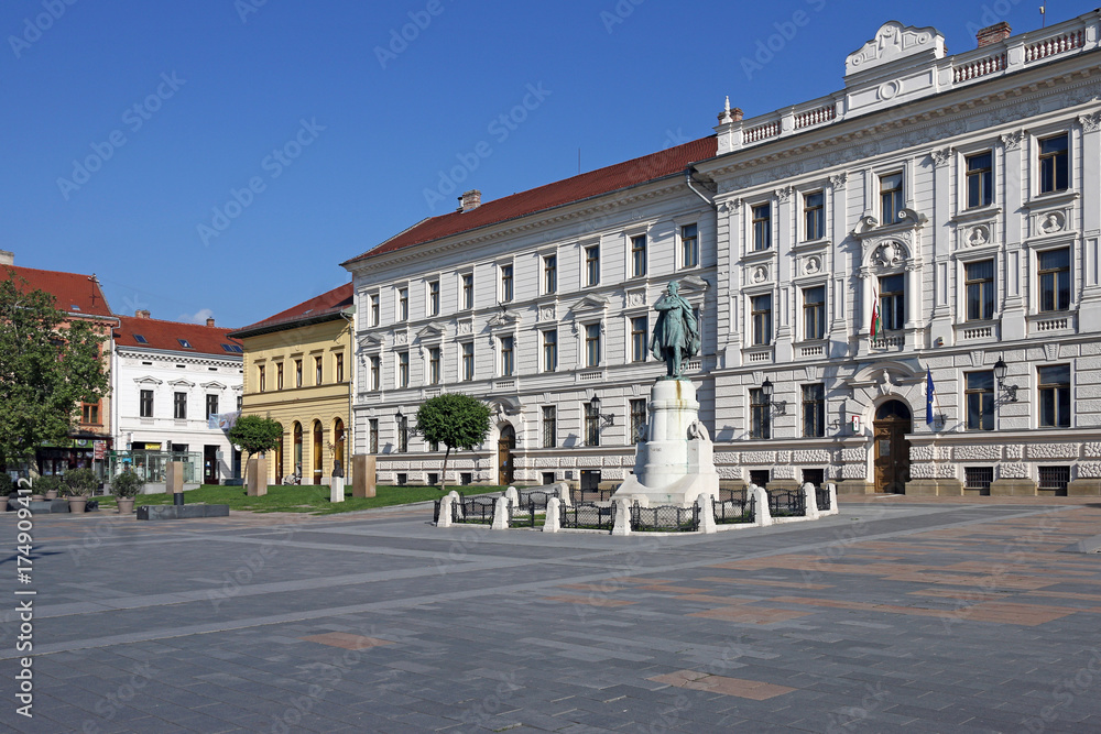 The Kossuth square monument Pecs Hungary