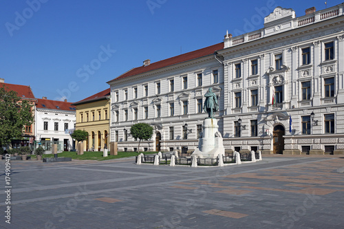 The Kossuth square monument Pecs Hungary