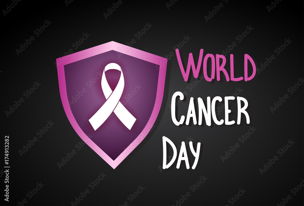 World Cancer Day Breast Disease Awareness Prevention Poster Greeting Card Flat Vector Illustration World Cancer Day Breast Disease Awareness Prevention Poster Greeting Card Flat Vector Illustration