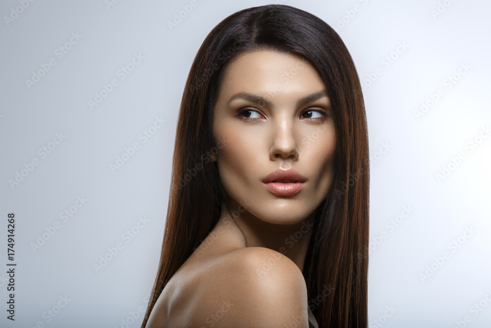 beautiful girl with natural makeup beautiful girl with natural makeup