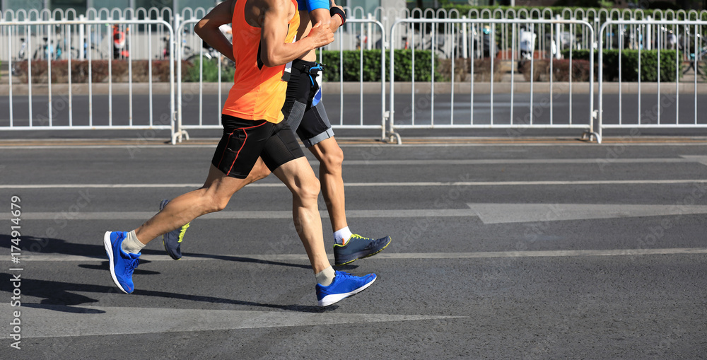 Obraz premium Marathon running race