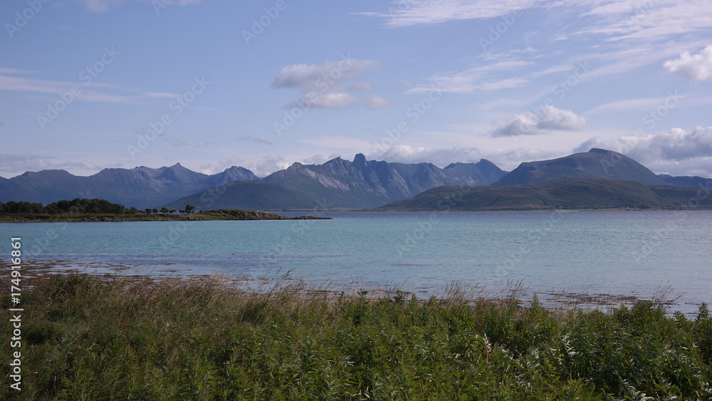 Mountains of Vesteralen peninsula, Norway