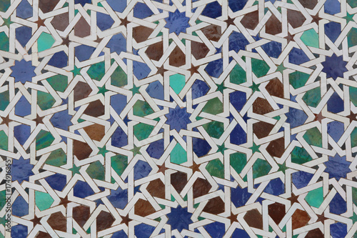 moroccan colorful glass pattern texture