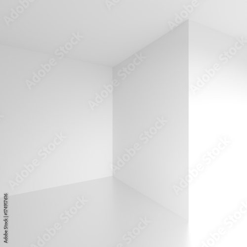 Abstract Architecture Background. 3d Rendering