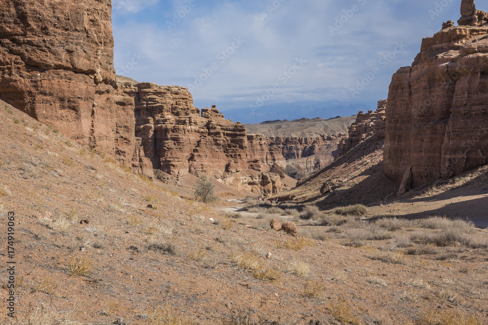 Charyn Canyon and the Valley of Castles, National park, Kazakhstan. Charyn Canyon and the Valley of Castles, National park, Kazakhstan.