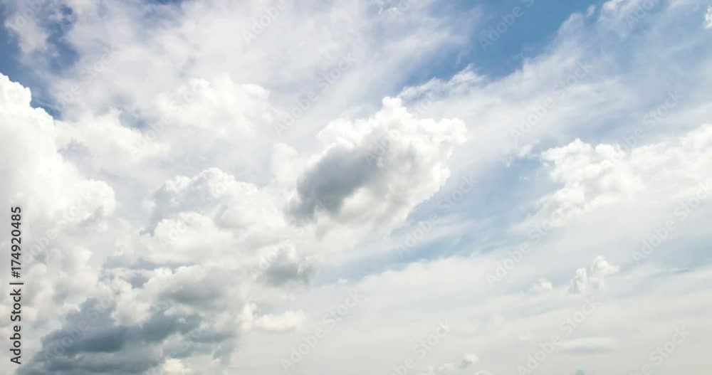 4k Time-lapse photography daytime sky with fluffy clouds video loop 4k Time-lapse photography daytime sky with fluffy clouds video loop