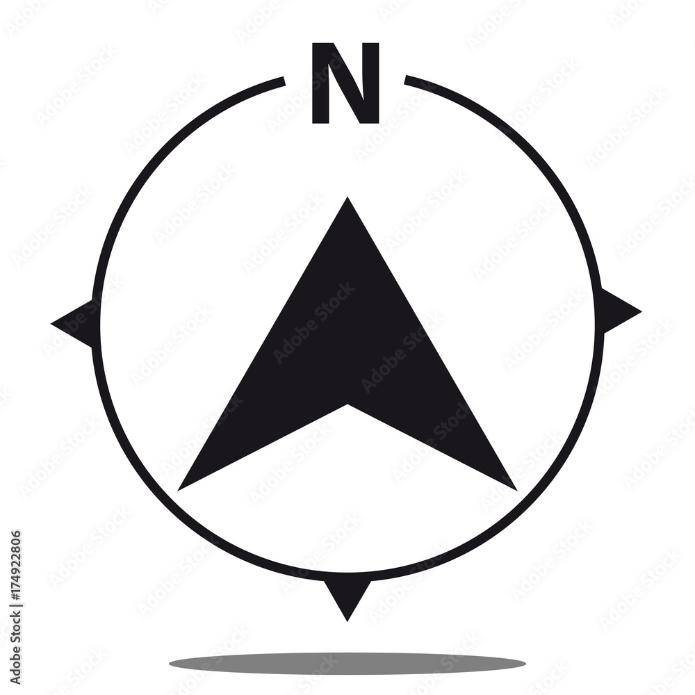 North direction compass icon - Vector graphic North direction compass icon - Vector graphic