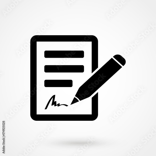 signing contract icon