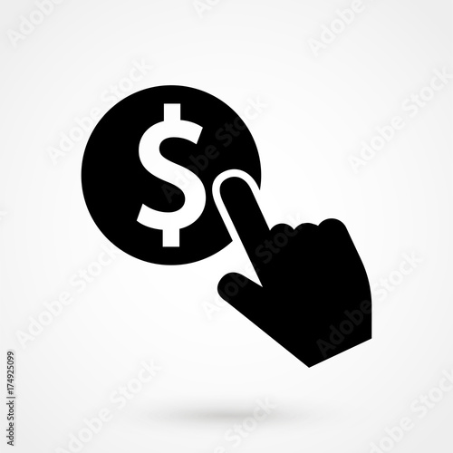 Pay per click icon suitable for info graphics, websites and print media. Vector icon.