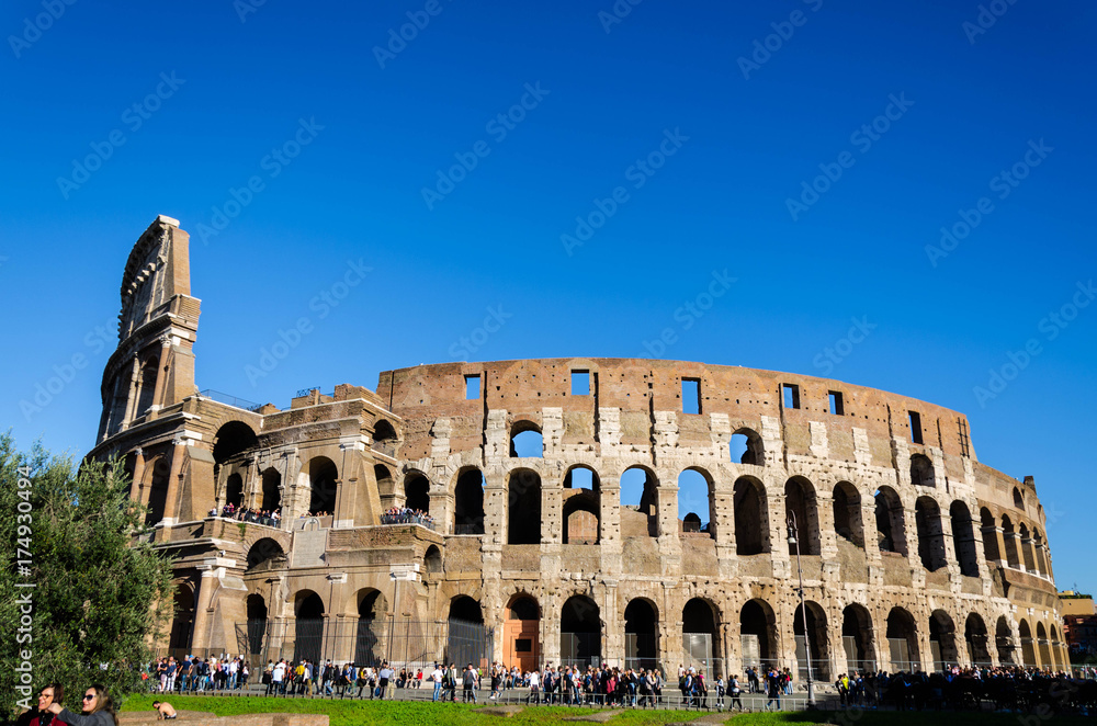 Coliseum in Rome Italy .