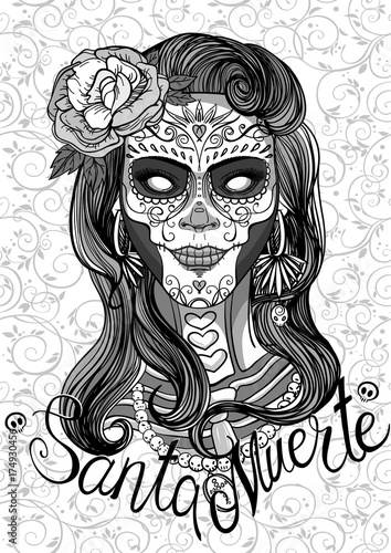 sugar skull lady