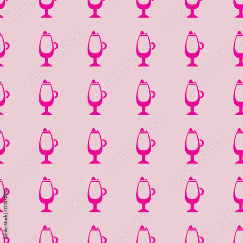 Coffee vector illustration on a seamless pattern background