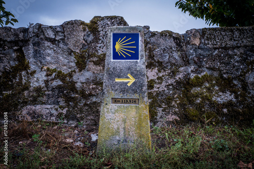 Roadsign on the Way of St. James (