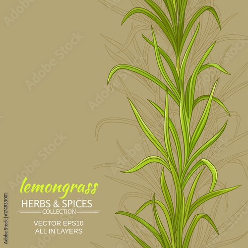 lemongrass vector background