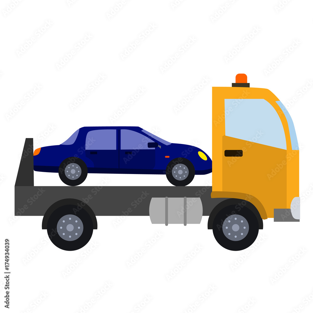 Fototapeta premium car service flat icon