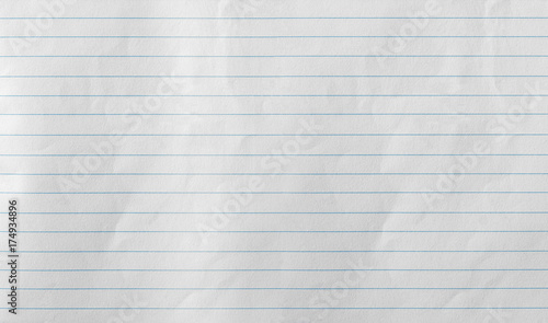 Notebook Lined Paper Background Or Texture photo