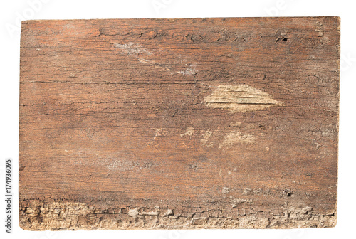 old wood planks textures isolated on white background