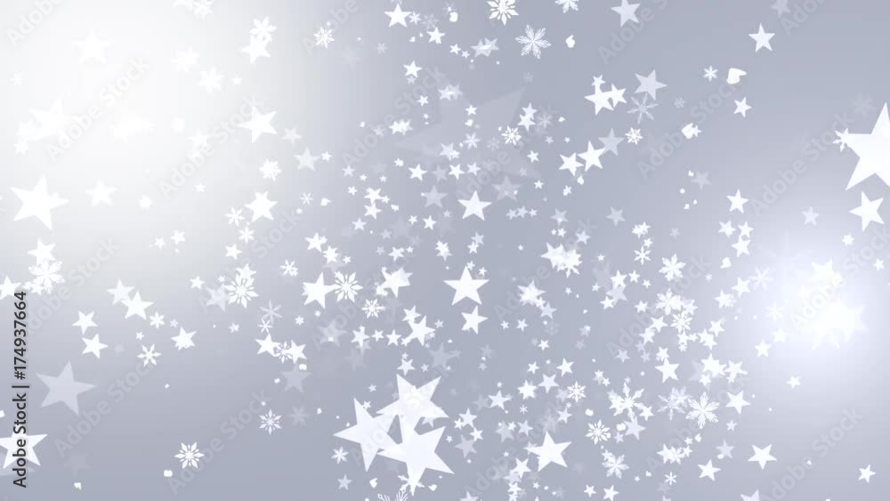 flocons et étoiles qui tombent diagonale (argent) flocons et étoiles qui tombent diagonale (argent)